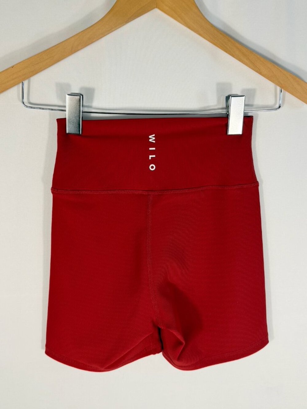 Wilo The Label Longline Halter Shorts Set in Red XS NWT 2 Piece Workout - Picture 6 of 7